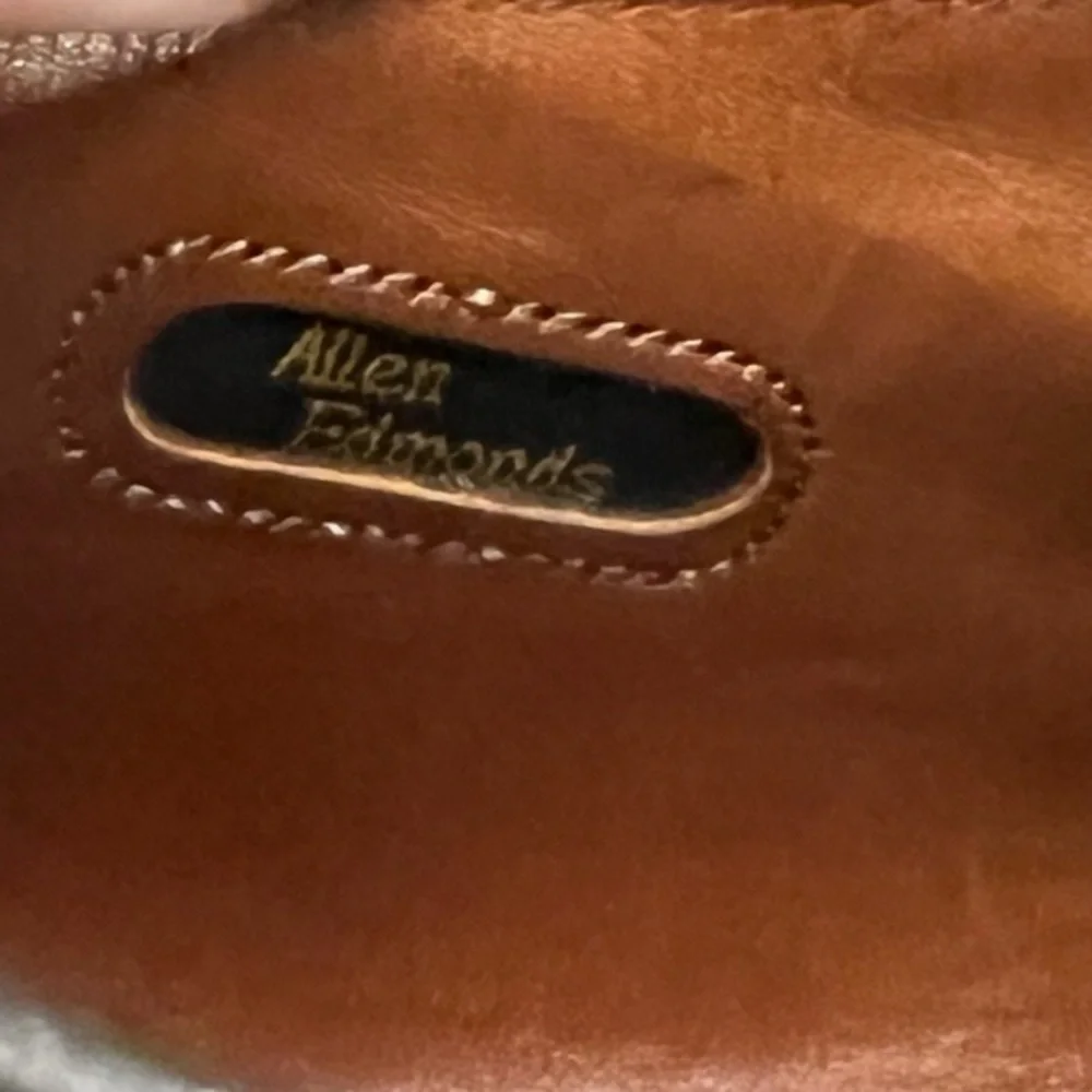 Men's Allen Edmonds Larchmont‎ Walnut Long Wingtip Dress Shoes Size 13 D
